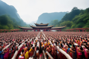 绥宁侗族大歌实景演出《侗听三声》震撼首秀，风雨桥畔千人共赏侗族风情