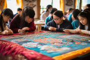 隆回花瑶挑花技艺走进校园，培育非遗传承新力量
